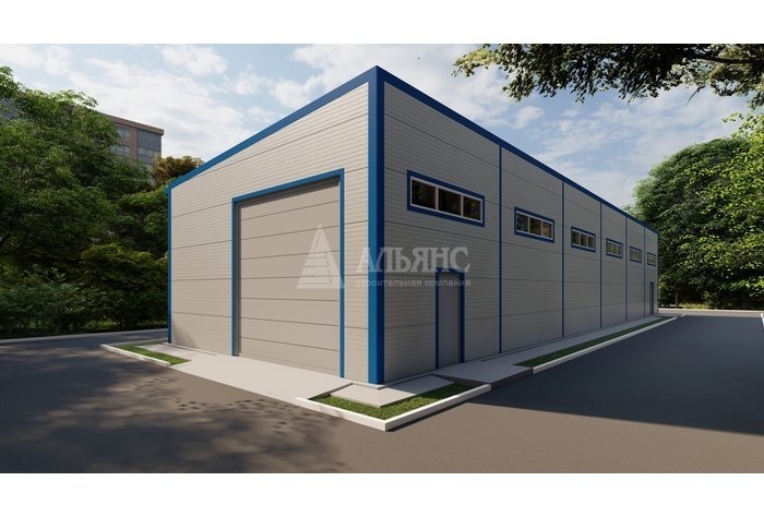 3D визуализация СТО из сэндвич-панелей - фото 5