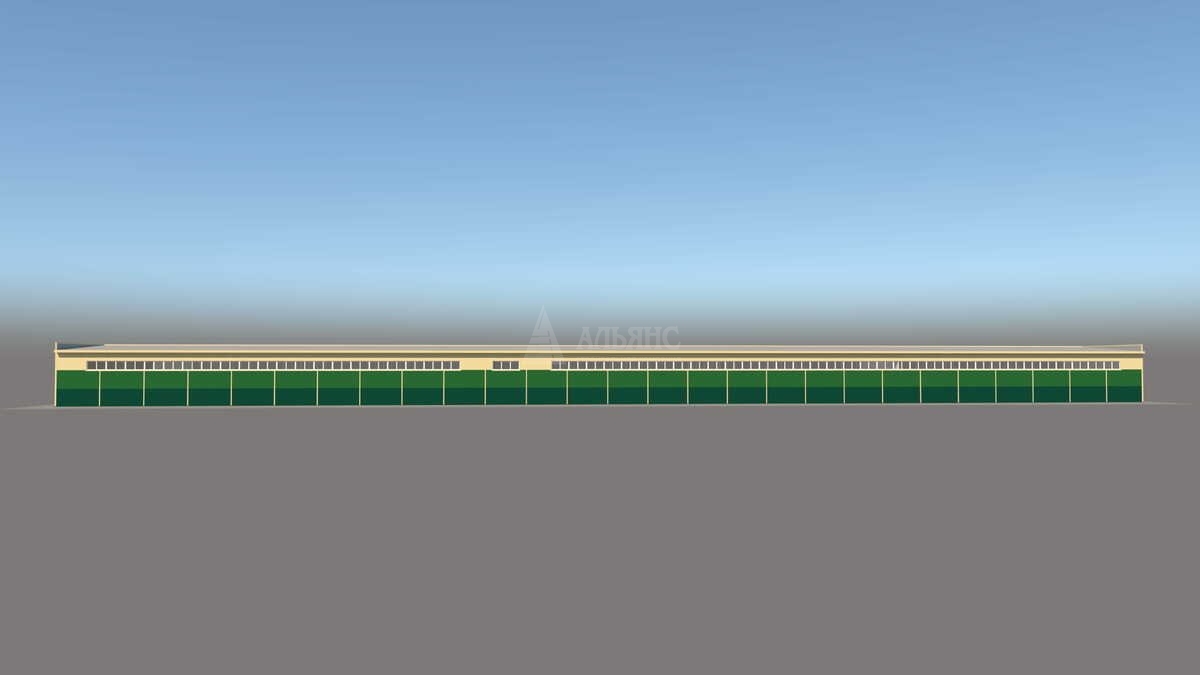 3D визуализация Производственное здание из сэндвич-панелей - фото 7