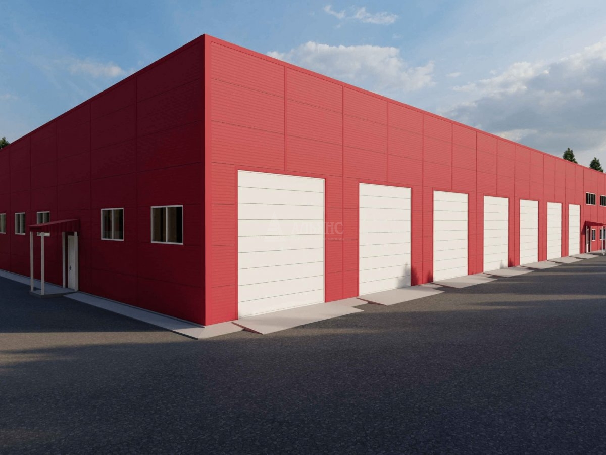 3D визуализация СТО из сэндвич-панелей - фото 2